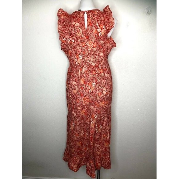 Universal Thread Women's Floral Print Ruffle Sleev - Picture 2 of 7